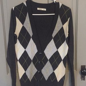Argyle VNeck Cardigan